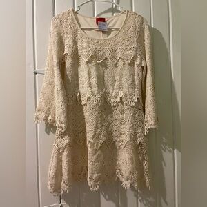 Cristina crocheted lace tunic-small NWT